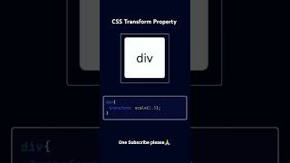 How to use CSS Transform Property #css #cssproperty #webdevelopment