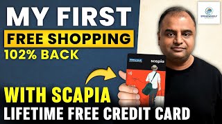 102% Back with Scapia Lifetime Free Credit Card | My First Free Airport Shopping Experience 