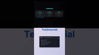 Testimonial section in html css javascript | web development projects#coding #foryou #trending 🔥🔥