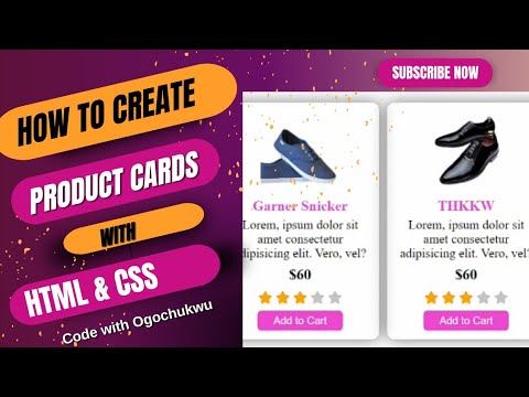 CSS flex  How to create product cards with HTML and CSS