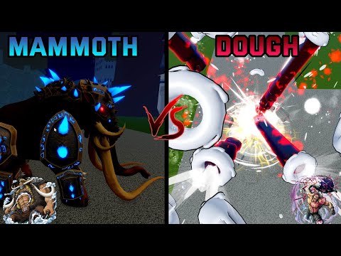 Dough vs Mammoth "EPIC BATTLE" - Blox Fruits