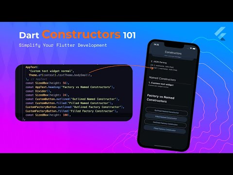 Flutter constructors simplified: Named vs. Factory Explained