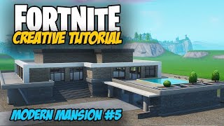 Fortnite Creative Tutorial: Modern Mansion Build #5