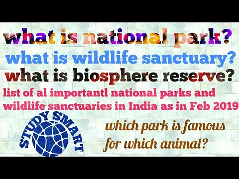 All important national parks and wild life sanctuary of india