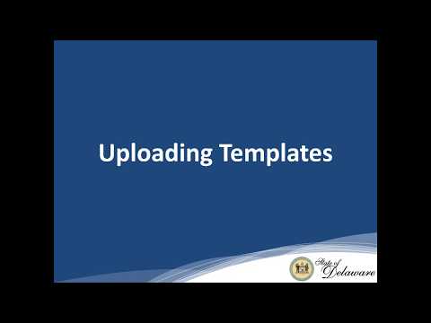 Uploading Templates