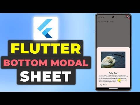 Flutter Bottom Modal Sheet Tutorial | Popup Modal Flutter Guide