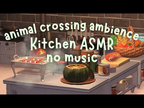 🍳 kitchen asmr 😋 | animal crossing cooking sounds🌸 | focus & study ambience | no music just vibes 🍴