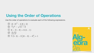 Using the Order of Operations | OpenStax College Algebra