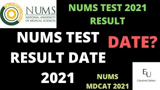 Nums result date 2021 | Nums test 2021 Result date | Nums entry test | Nums RESULT DATE | Nums
