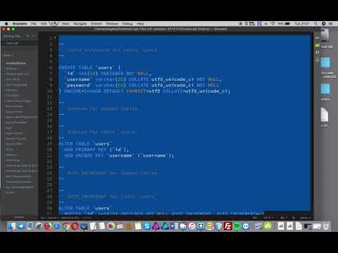 How to add a users table to your database