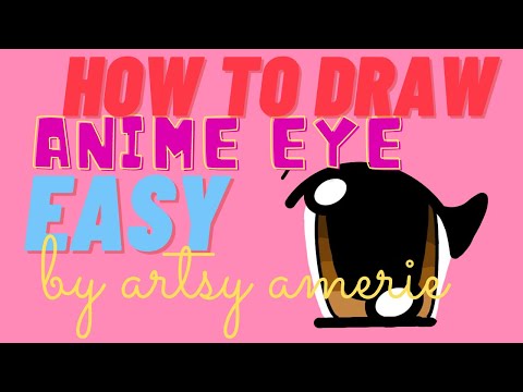 HOW TO DRAW AN ANIME EYE EASY ll ANIME EYE TUTORIAL ll EASY EYE DRAWINGII ARTIST @ 9 II ART 13