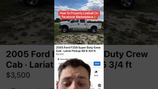 How To Properly Lowball On Facebook Marketplace🤫 #truck #trucks #diesel #dieseltrucks #marketplace