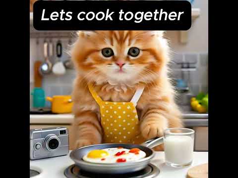 Fluffy Orange Cat – The Daily Vlogger! #animatedworld #ytshorts #trendingshorts #youtubeshorts #ai