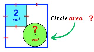 Can you find area of the Green shaded Circle? | (Square) | #math #maths | #geometry