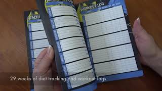 Daily Diet and Workout Tracking Journal, 6 Months of Logs, Wire Bound