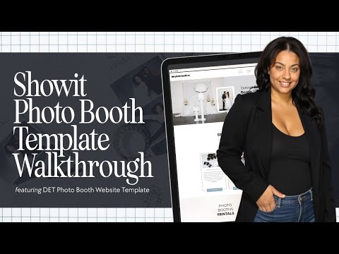 Showit Photo Booth Template Walkthrough | featuring DET Photo Booth Website Template