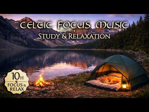 Celtic Mountain Focus 🎻 Relaxing Acoustic Guitar & Violin for Studying [No Mid-Roll Ads]