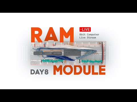 Building a Computer from scratch (8-bit Computer | LIVESTREAM) Day 8