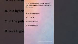 Microsoft Azure Fundamentals AZ 900 - Q 57 100% Exam PASS