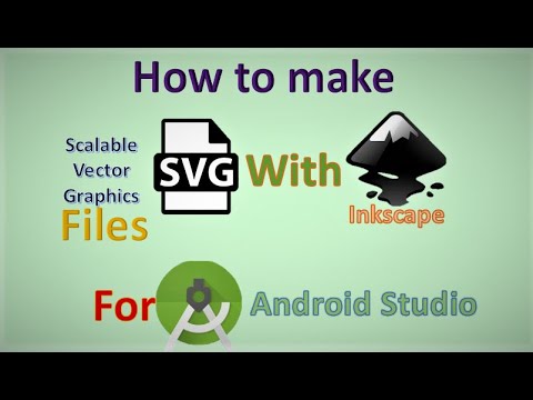 How to create scalable vector graphics ( svg ) files ||  With Inkscape || for Android Studio
