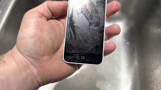 IPhone 5C frozen In Water 24 hours