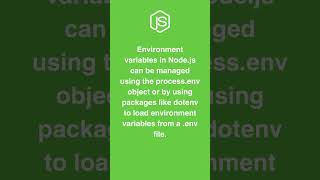 Managing Environment Variables in Node.js