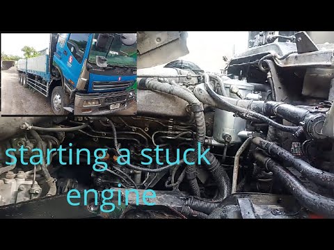 Starting A Stuck Engine Cargo Truck