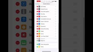 How to control iPhone control center esay