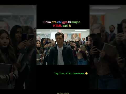 Sabko Pata Chal Gaya! 😎 | HTML Developer Vibes 🔥 #CodingLife #viralshort #shorts_video #viralvideo
