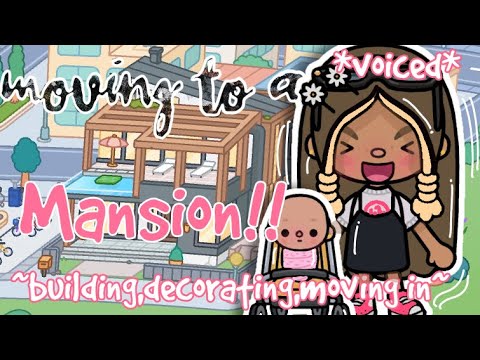 Moving to a MANSION!!?||building,decorating,and moving in!||Toca RP||Music is not mine!🌷