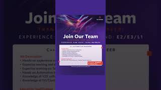 Join Our Team, Transform Your Career! Sasken is hiring a C++ Automotive Engineer (Band E2/E3/L1)