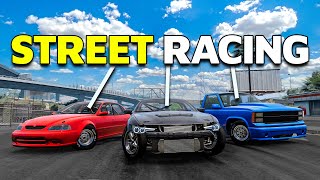 Street Racing with RANDOMIZED cars in BeamNG!
