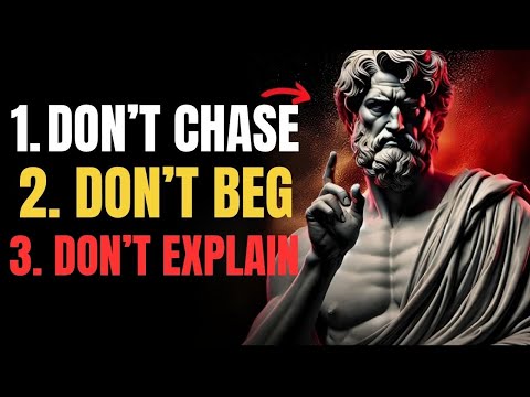 Don’t Chase. Don’t Beg. Don’t Explain – Do This Instead | Marcus Aurelius Stoicism