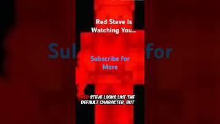 Red Steve in Minecraft: Real Glitch or Myth? #MinecraftMyth #MinecraftShorts #GamingGlitch