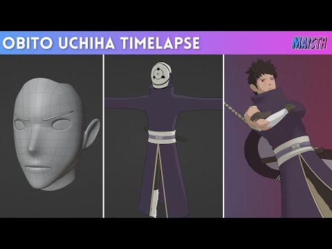 Timelapse Compilation | 3D Fan Characters | Obito Uchiha | Maisth