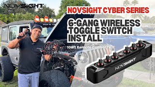 Novsight 6-Gang Toggle Switch Install | Control Your Lights from 100ft Away