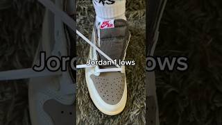 Jordan 1 low loose lace Tutorial ✅ #lace #jordan1