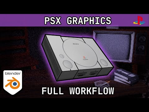How to make PSX/PS1 Graphics For Game Development In Blender