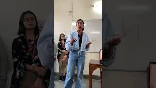 College Vlog: My Class Presentation! 📍LSR, Delhi University  #shorts #college #du