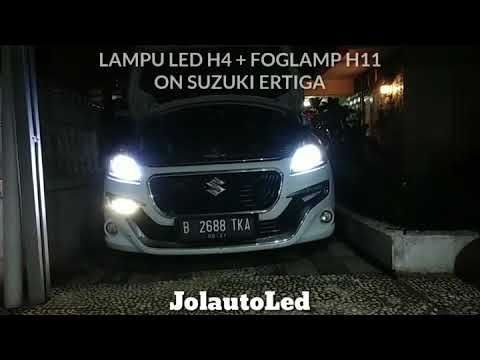 Foglamp LED ERTIGA 3 Warna + 2 Mode Flash dan Strobo Terpasang di Suzuki Ertiga