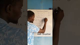 Simultaneous equation well explained #mathsimplified #simultaneousequation #everydaymaths 
