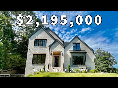 Ultra-Luxury Modern Mansion: 5 Ensuite Bedrooms & Next-Level Design | Walk to City Sandy Springs