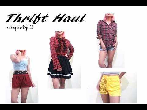 thrift haul || nothing over 100 pesos