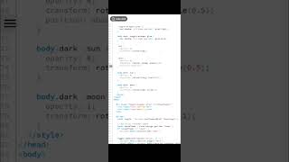 Dark-light toggle button | Code With AI 🤖 | Learn Coding Smarter Not Harder! #shorts #AI #programmin