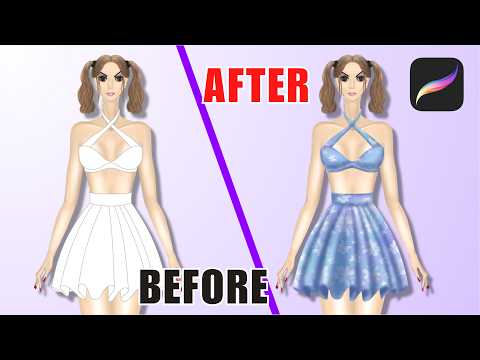 Procreate Beginner Fashion Illustration Part 3: Butterfly & Shading