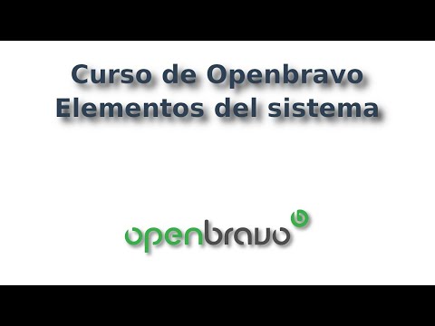 Curso de Openbravo ERP: Elementos del sistema