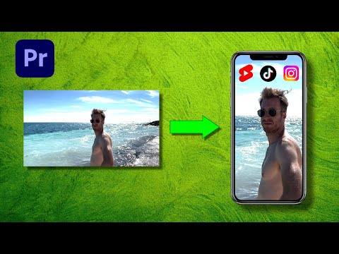 How To Resize Video For YouTube Shorts & TikTok In Premiere (Convert Horizontal to Vertical Video)