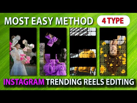 How to make cube puzzle trending Instagram reels videos | kesariya cube type reels | 4 Types 1 Video