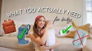 WHAT YOU ACTUALLY NEED *and don’t* FOR BABY | Baby Essentials & Products I Regret Buying