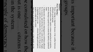 Class 10 Politics Chapter 1 POWER SHARING quick revision notes and important questions.